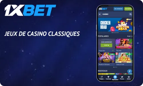 1xBet Jeux de casino classiques