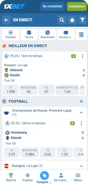 1xBet Sport