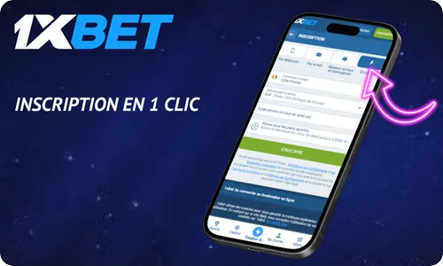 1xbet Inscription en 1 Clic